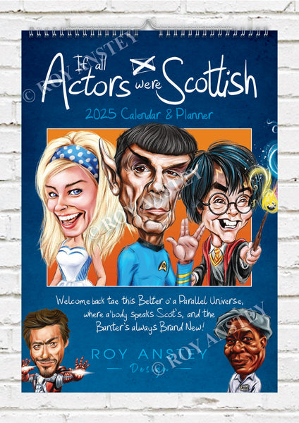 If All Actors were Scottish - 2025 Calendar